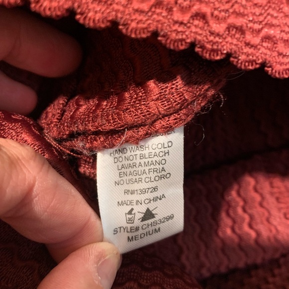 Skirt - Burgundy - Picture 8 of 8